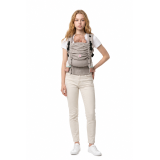 Mochila Ergonómica Minimahue Tirante en X Mesh Perla (0-24M)
