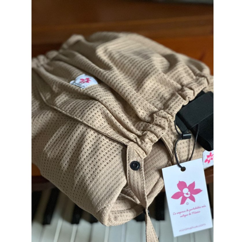 Mochila Ergonómica Minimahue Tirante en X Mesh Kaki (0-24M)