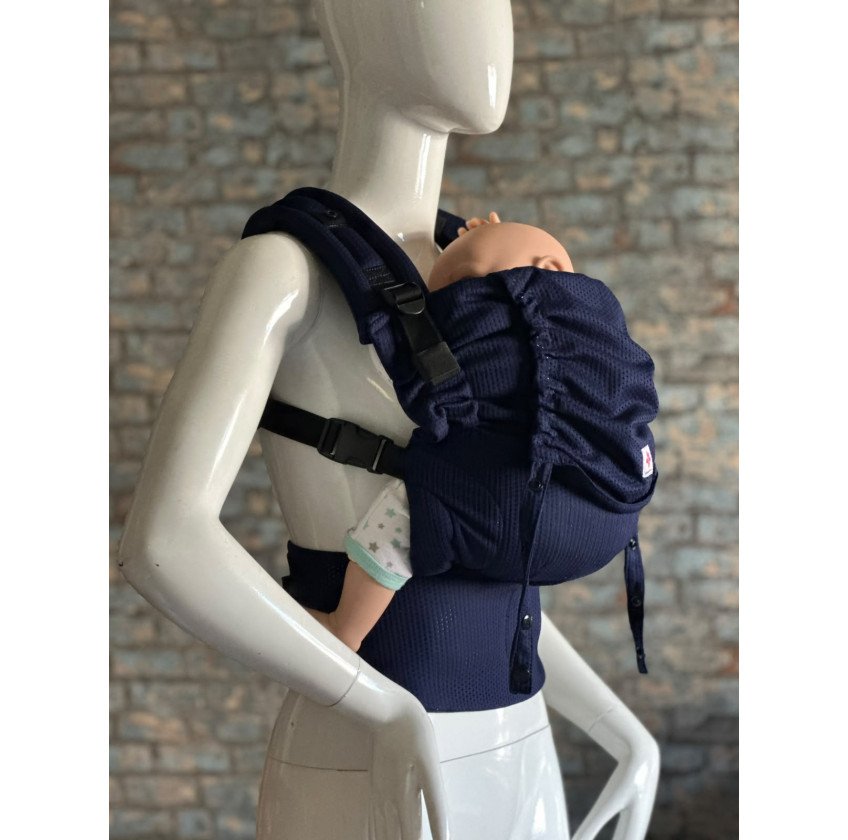 Mochila Ergonómica Minimahue Tirante en X Mesh Marino (0-24M)