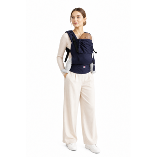 Mochila Ergonómica Minimahue Tirante H, Mesh Marino (6-36M)