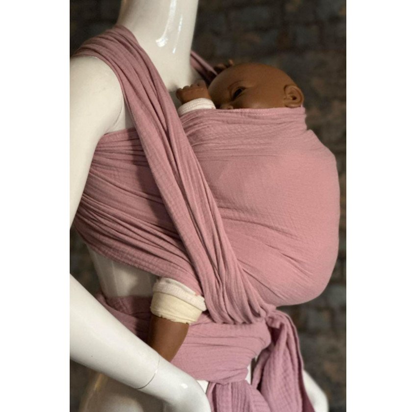 Fular Tejido Baby Cotton Palo de Rosa
