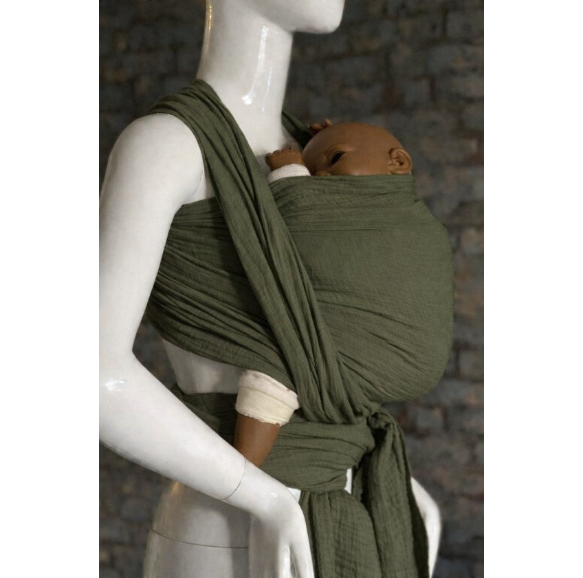 Fular Tejido Baby Cotton Olivo